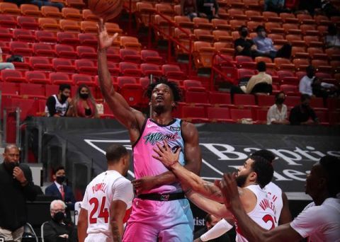  巴特勒三双热火力克凯尔特人  